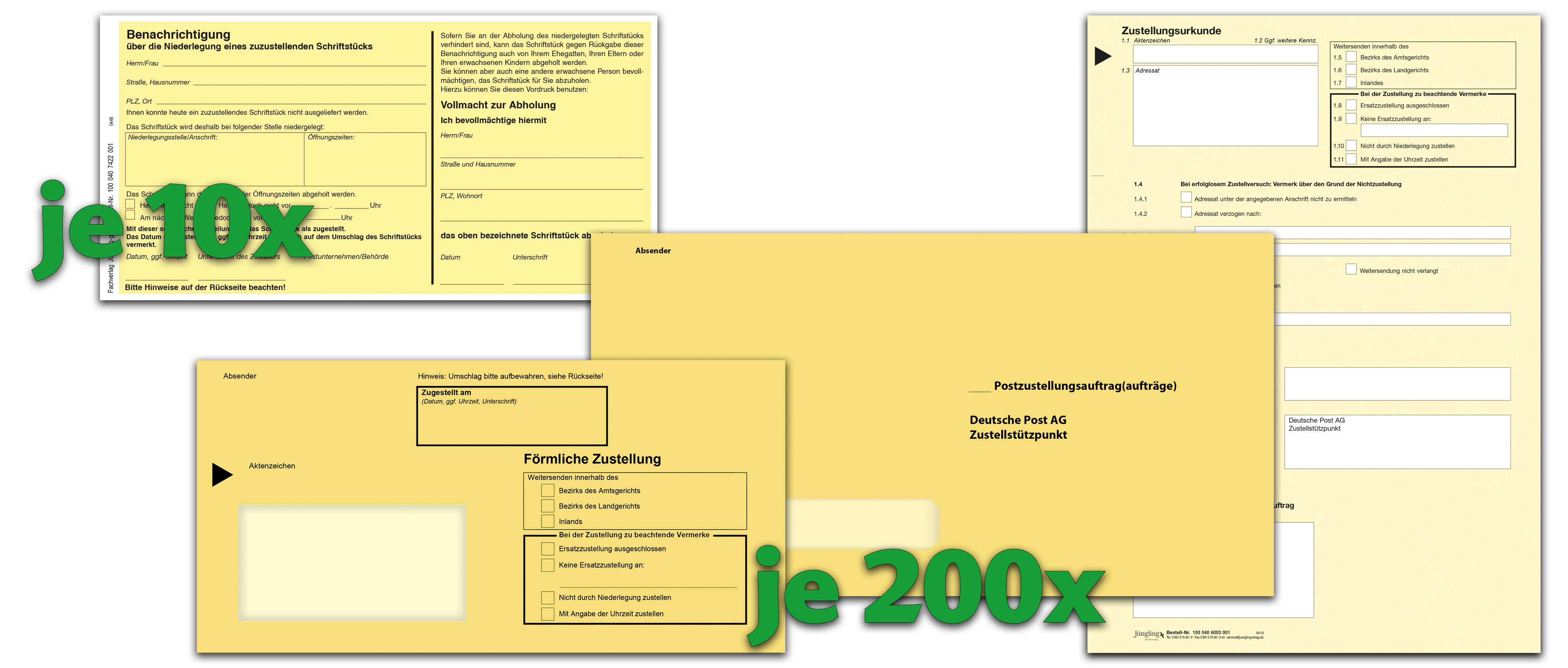 ZU-Paket 200 mit Eindruck Deutsche Post AG