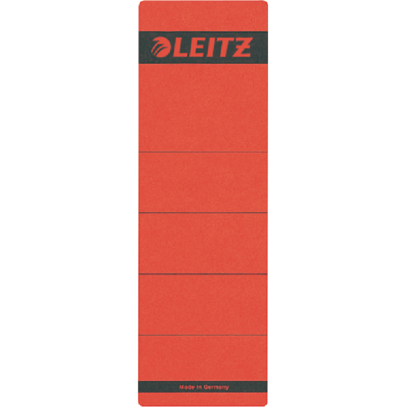 LEITZ Rückenschilder 1642, selbstklebend, für Rückenbreite 80 mm, kurz - rot