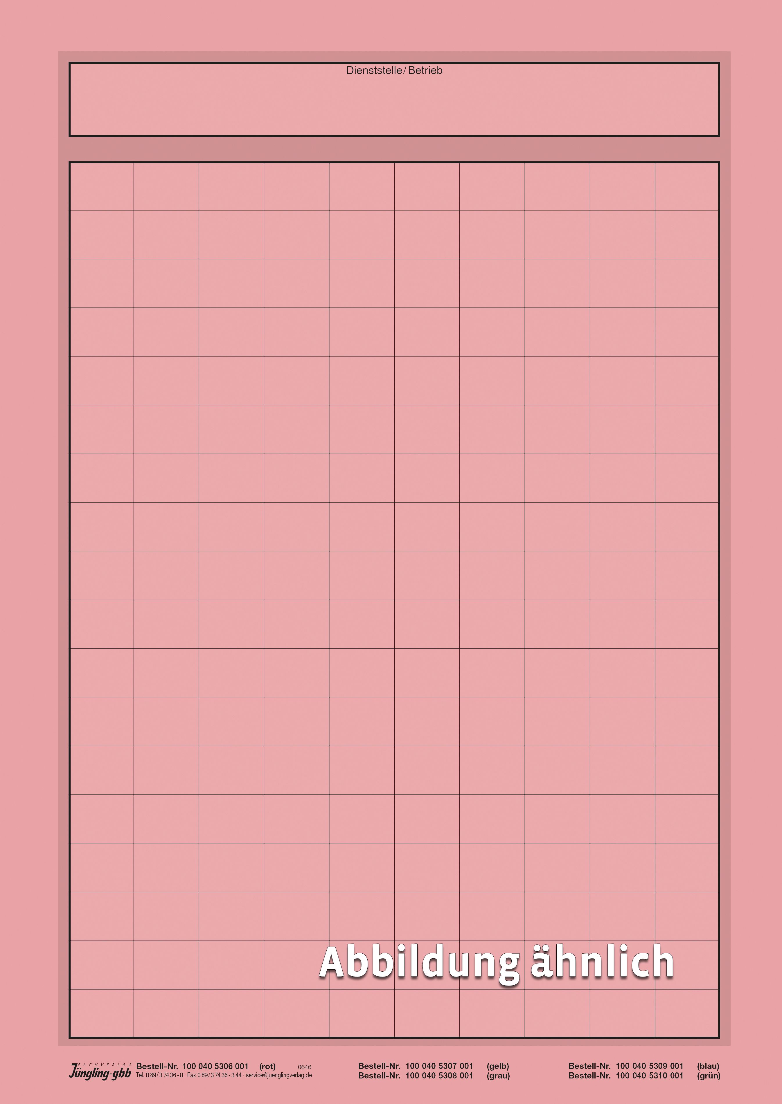 Umlaufmappe, A4, rot