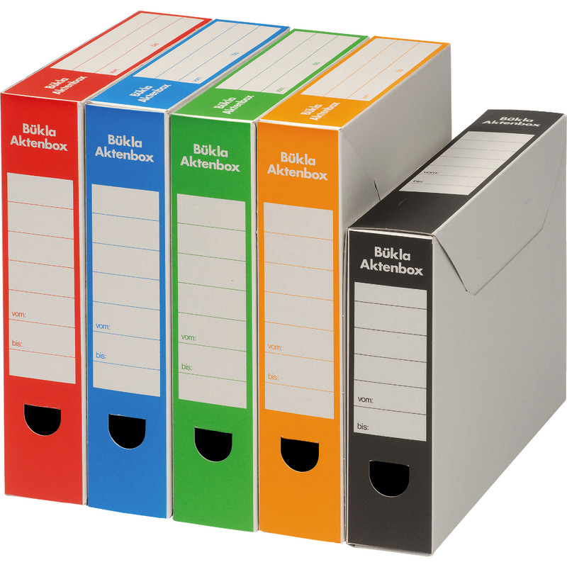 BÜKLA Aktenbox - schwarz