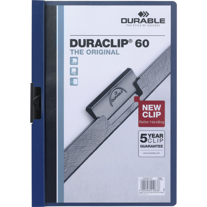 DURABLE Klemm-Mappe DURACLIP - blau