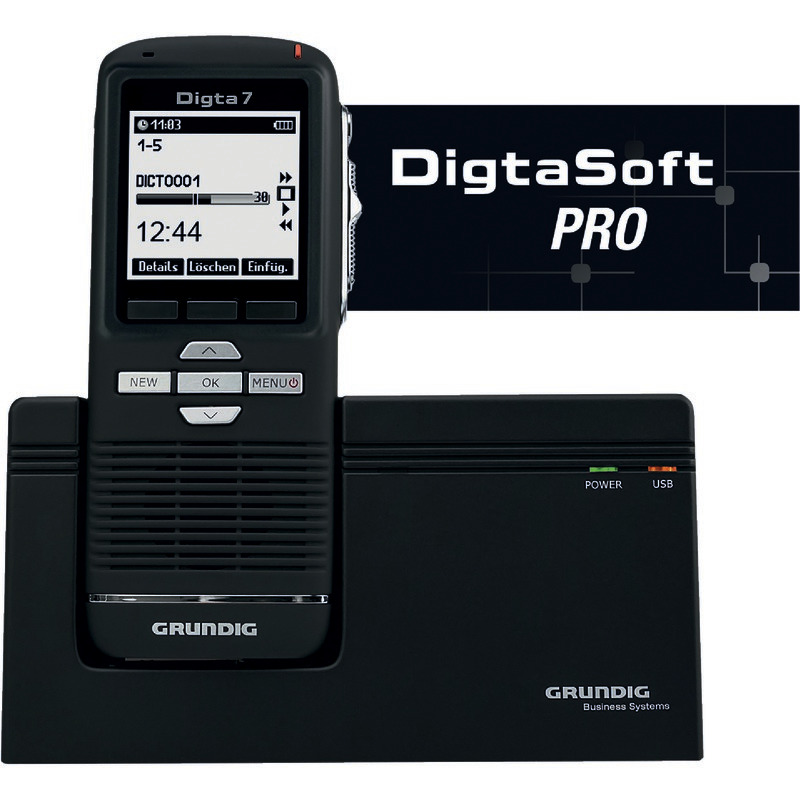 GRUNDIG Digta 7 Premium Set mit DigtaSoft Pro - Typ 703