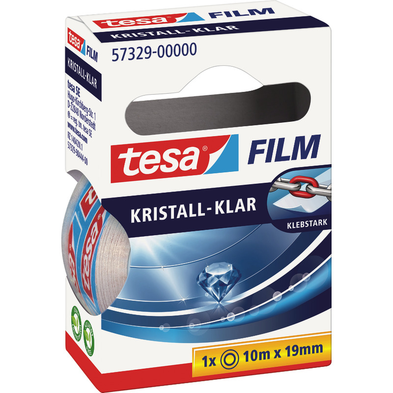 tesa tesafilm®  kristall-klar, Bandmaße: 19 mm x 10 m