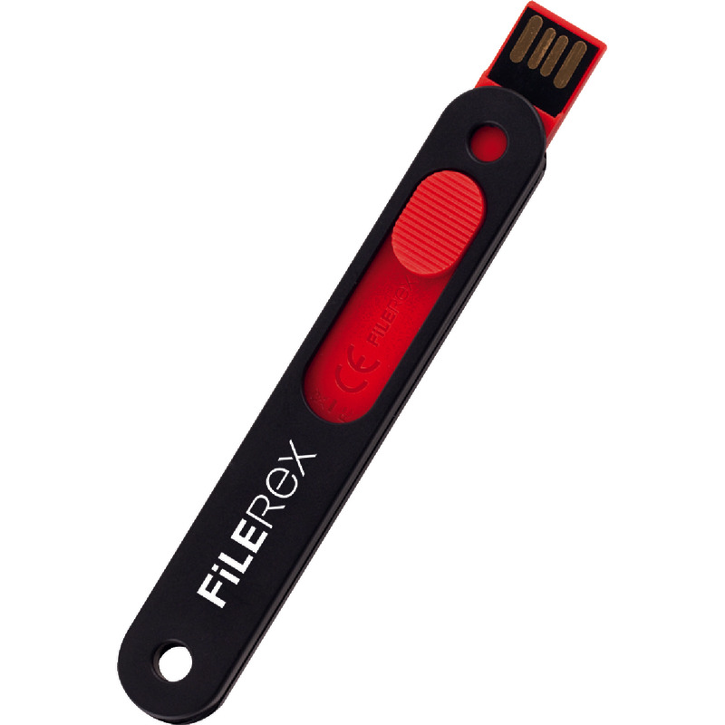 FILEREX USB-Stick Black Edition, 16 GB - rot