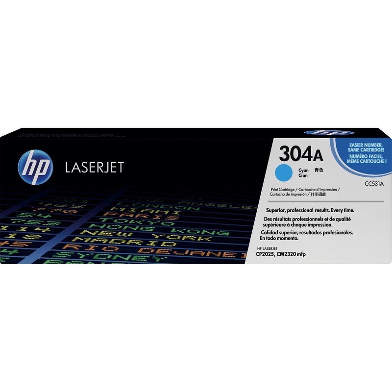 hp ColorSphere Toner CC531A, cyan