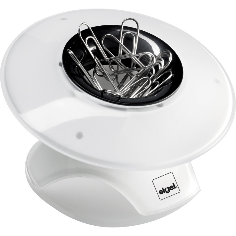 sigel Schreibtisch-Serie eyestyle®, Klammerspender - weiß sigel Schreibtisch-Serie eyestyle®, Klammerspender - weiß