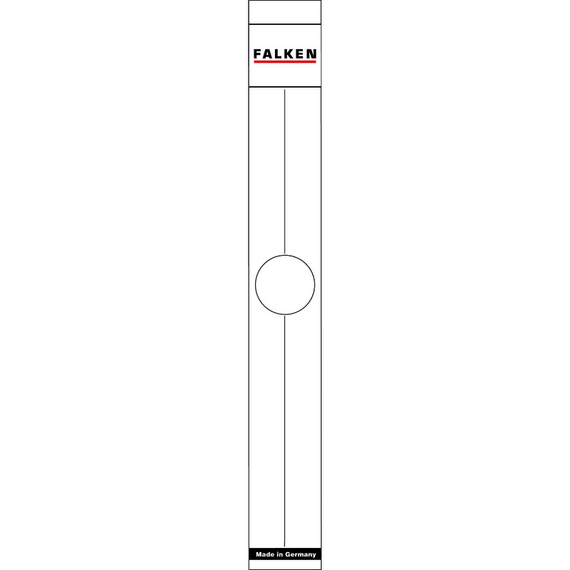 Falken Rückenschilder, selbstklebend, für Hängeordner, 50 mm, weiß