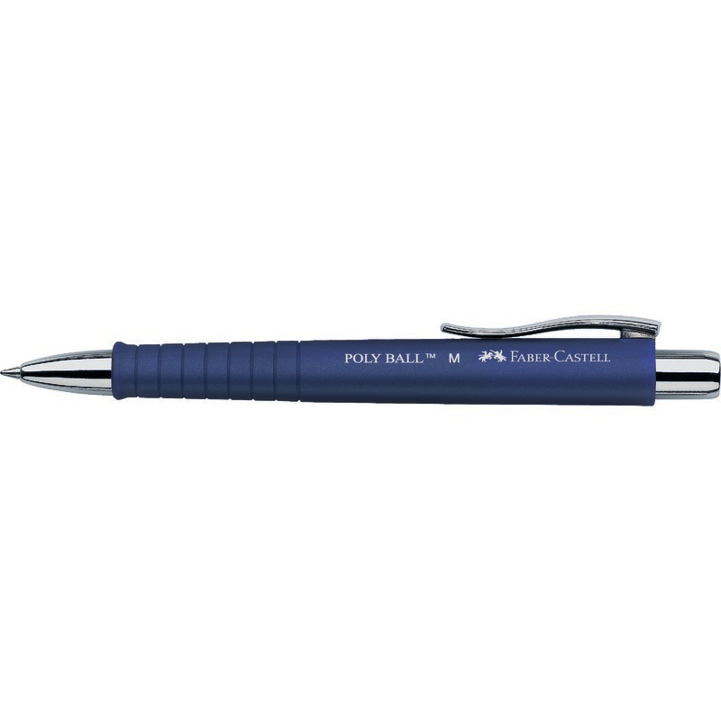 FABER-CASTELL Druckkugelschreiber POLY BALL - blau