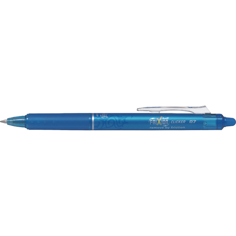 PILOT Tintenroller FRIXION BALL CLICKER 07 - hellblau