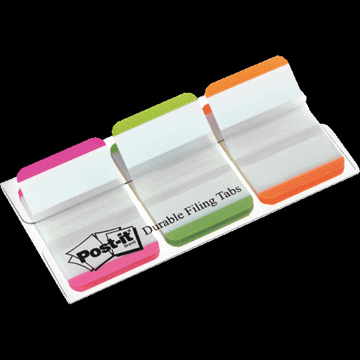 Post-it® Index Strong Notes, 50, 8 x 38 mm, pink/grün/orange - farbig sortiert