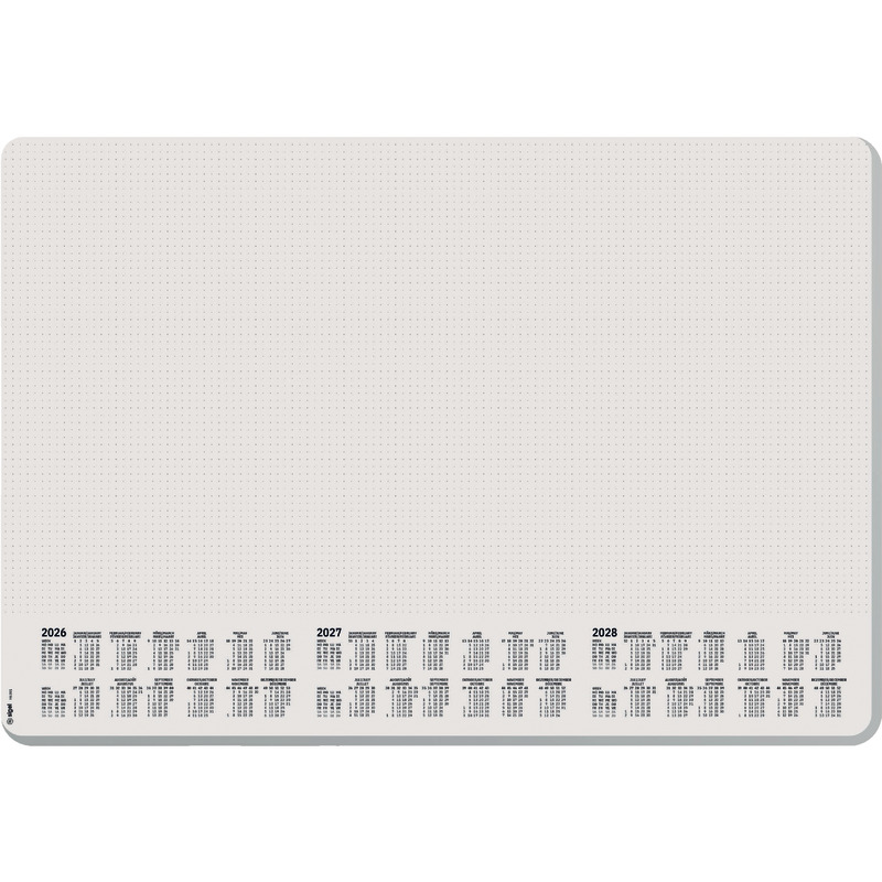 sigel Papier Schreibunterlage Dotted  H6301, DIN A2, mit 3-Jahres-Kalender 2026/ 2027/ 2028