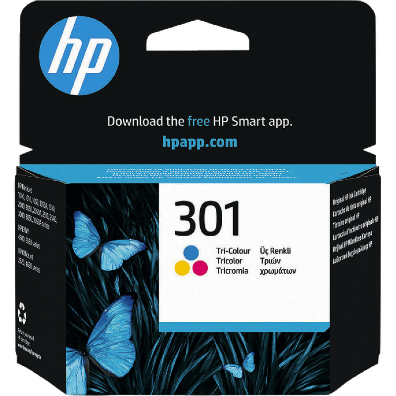hp vivera Tintenpatrone CH562EE (Nr. 301), 3-farbig