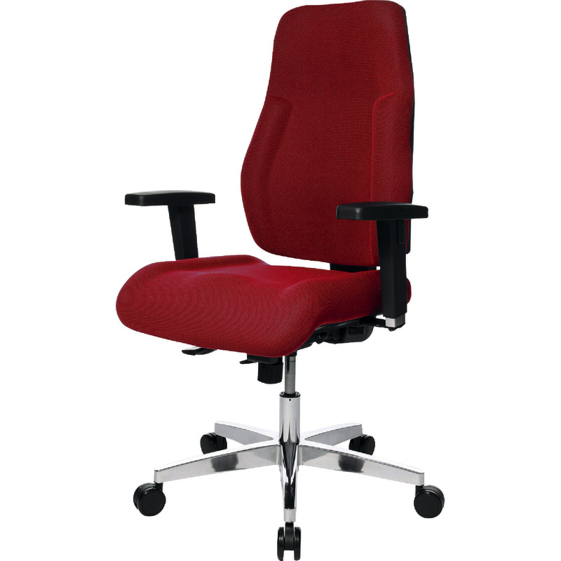 Topstar Bürodrehstühle Soft Synchro, ohne Armlehnen - rot
