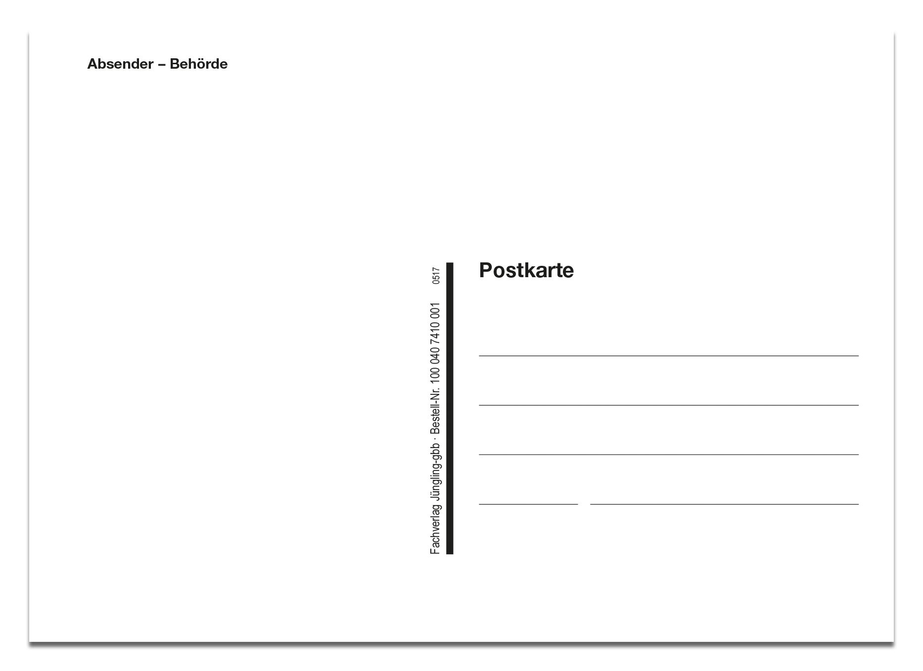 Terminvereinbarung, Postkarte Terminvereinbarung, Postkarte
