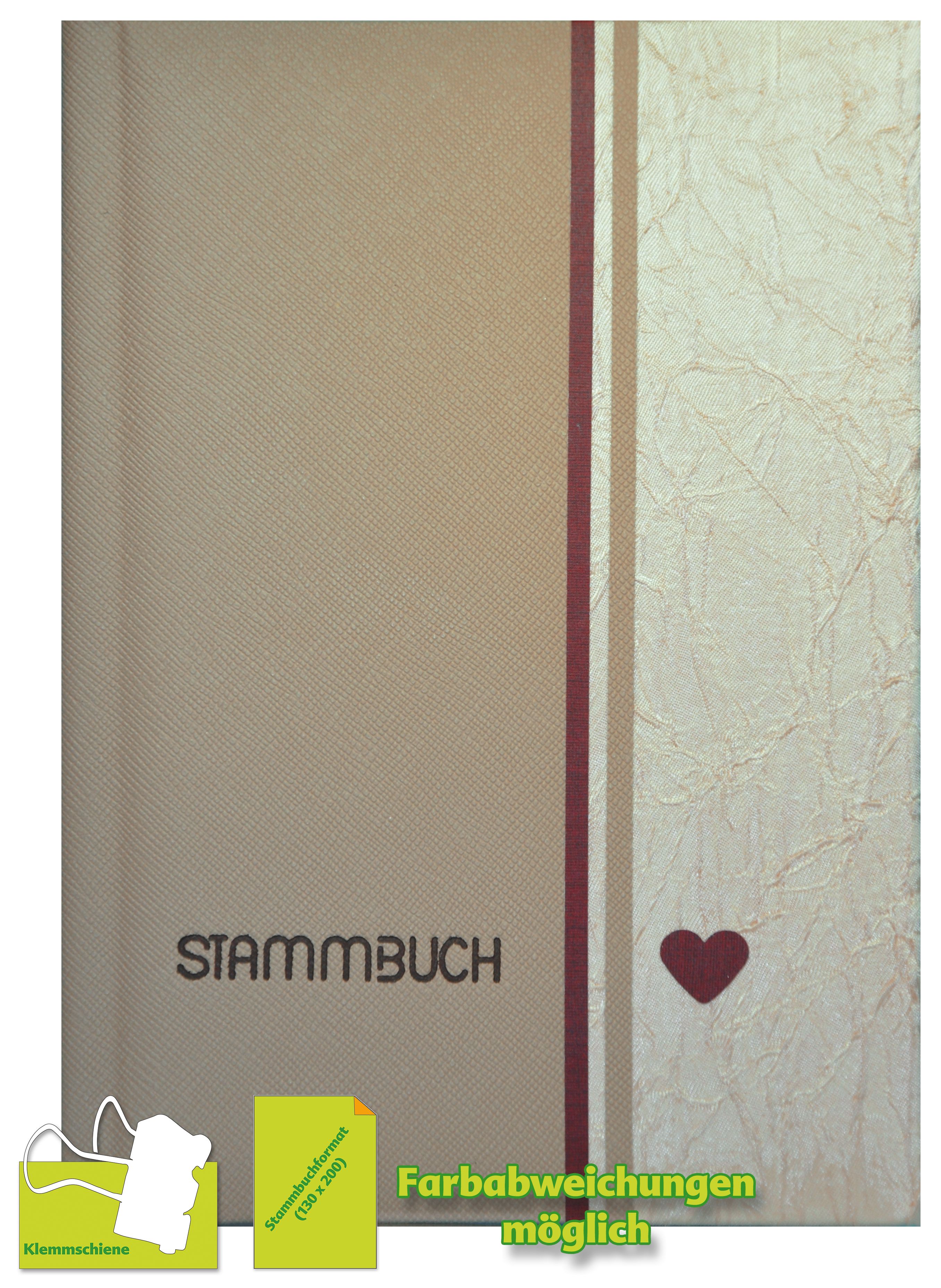 Stammbuch BROWNIE mit Klemmschiene