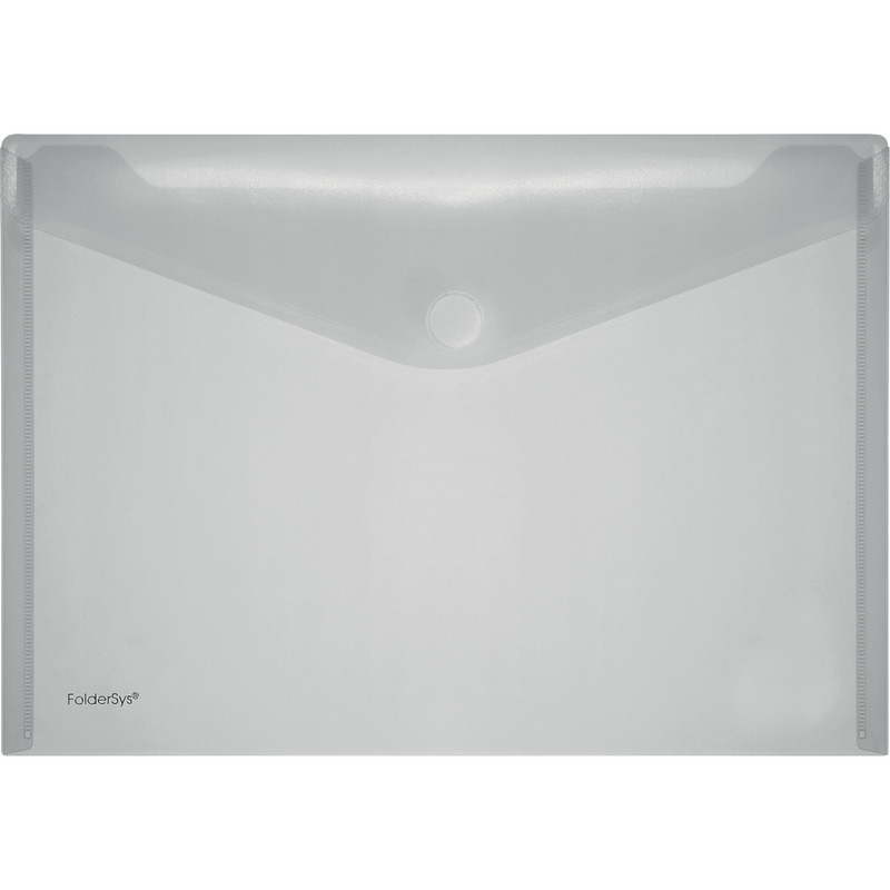 FolderSys Folientasche mit Klettverschluss - transparent