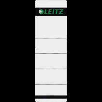 LEITZ Rückenschilder 1642, selbstklebend, für Rückenbreite 80 mm, kurz - weiß