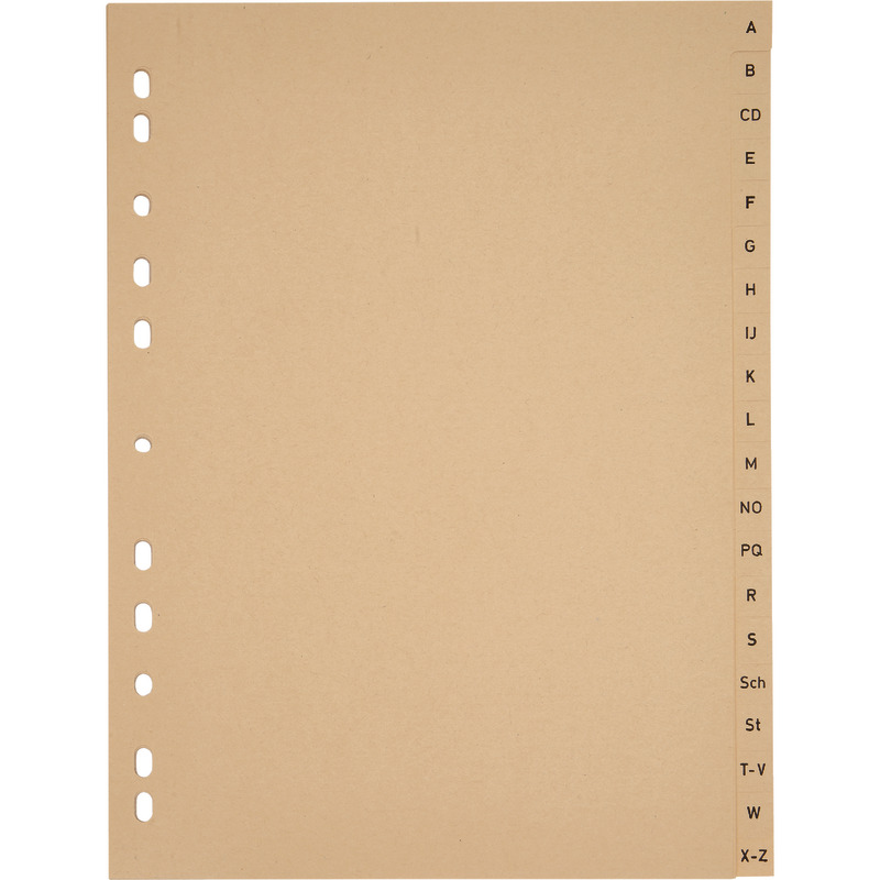 Papier-Register, Taben A – Z