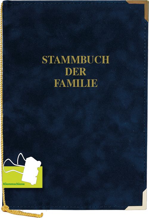 Stammbuch Alcan-Velour navy, Klemmschiene, (Seriennummer 800460K), 