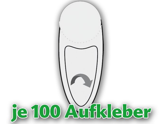 Klebesiegel und Schutzaufkleber für Adressaufkleber Personalausweis ALT, Durchmesser 20mm, Bogen á 10 Stück, 1 VKE = 10 Bogen = 100 Aufkleber