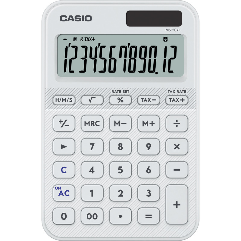 Casio Tischrechner MS-20YC - weiß