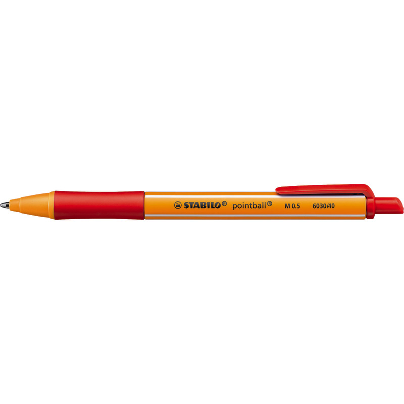 STABILO Druckkugelschreiber pointball 6030, Einzelfarben - rot