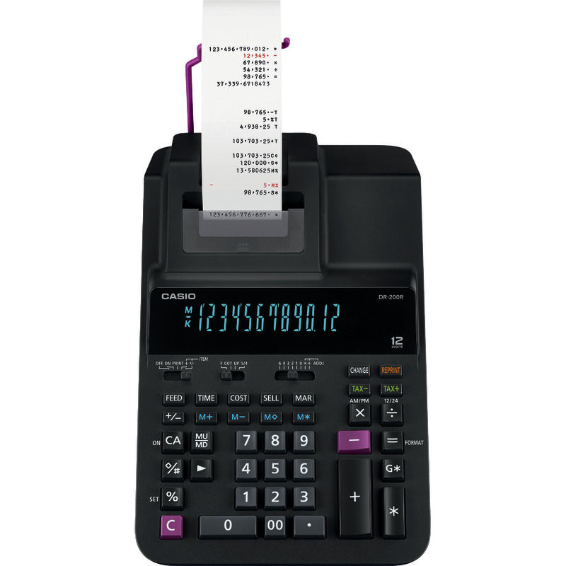Casio druckender Tischrechner DR-200R