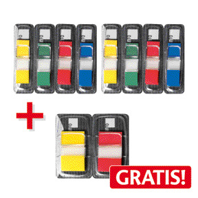 AKTION! 8 Index Haftstreifen COLOUR TIP Mini + 2 COLOUR TIP breit GRATIS!