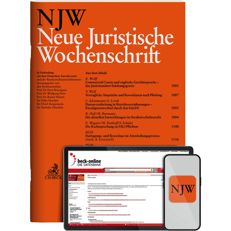NJW – Neue Juristische Wochenschrift - Abonnement