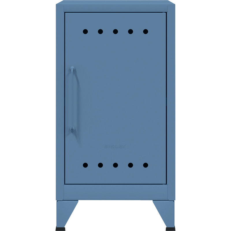 Bisley Fern Mini Ablageschrank, rechtsseitig öffnend - blau
