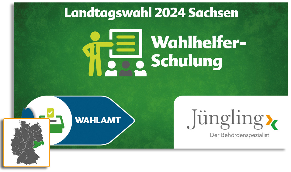 Digitaler Lernkurs Wahlvorstand/(Brief-)Wahlhelfer zur Landtagswahl 2024 Sachsen, Einzelplatz-Lizenz