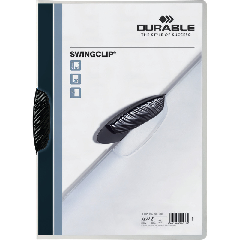 DURABLE Klemm-Mappe SWINGCLIP - schwarz