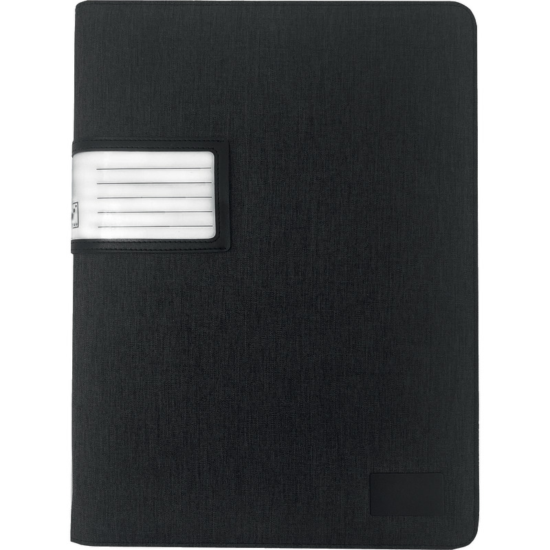 STOP Schlüsselmappe Luzon, 46226, schwarz, recyceltes PET, 28 x 38, 5 cm, für 28 Schlüssel