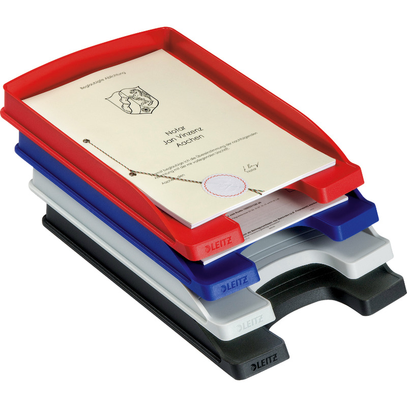 LEITZ Briefkorb Flach Plus 5237 - rot