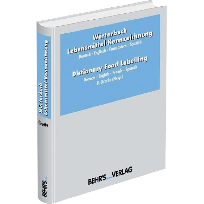 Wörterbuch Lebensmittel-Kennzeichnung