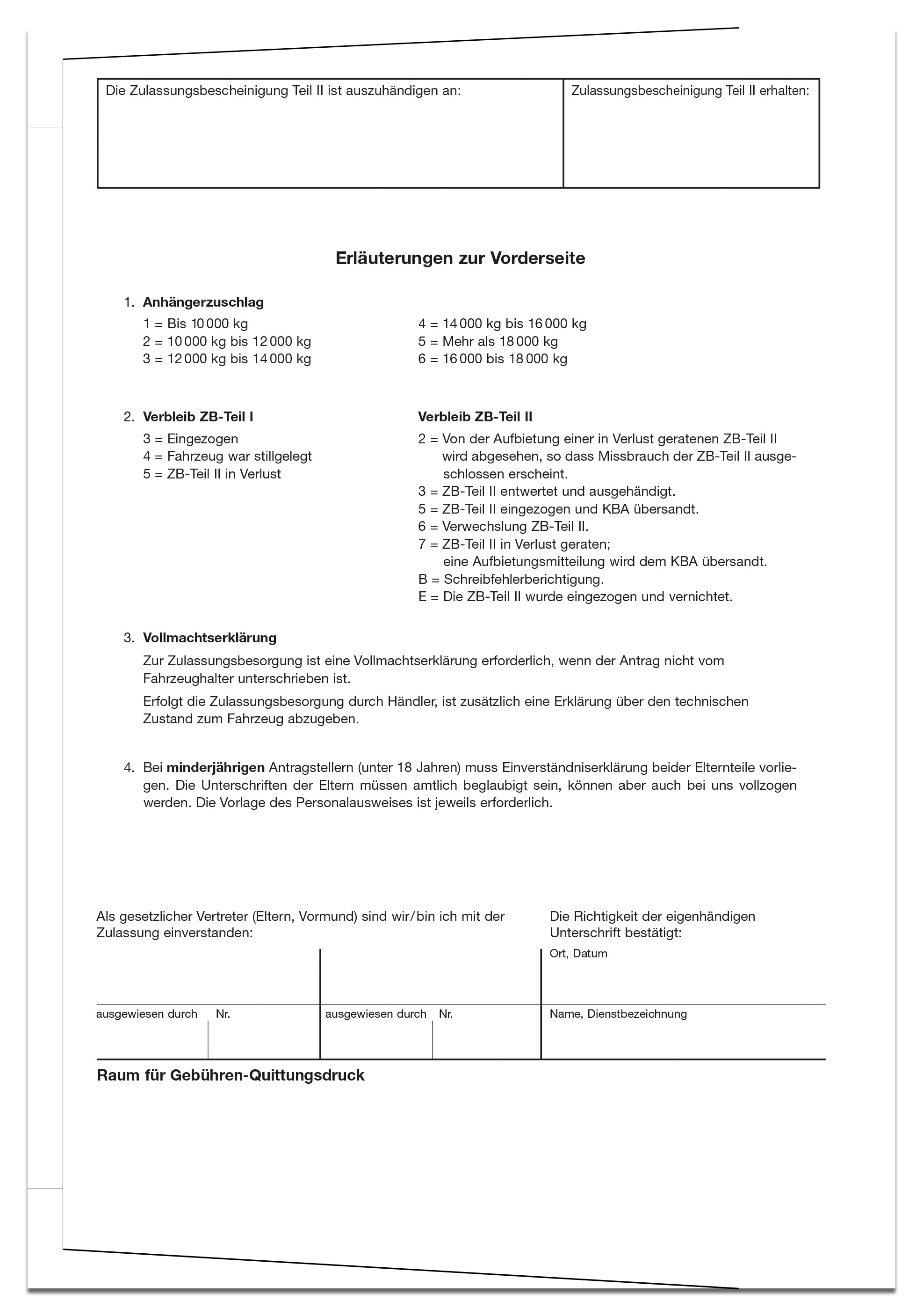 Archivhülle/Zulassungstasche größer A5, 80 g CB, weiß, blanko