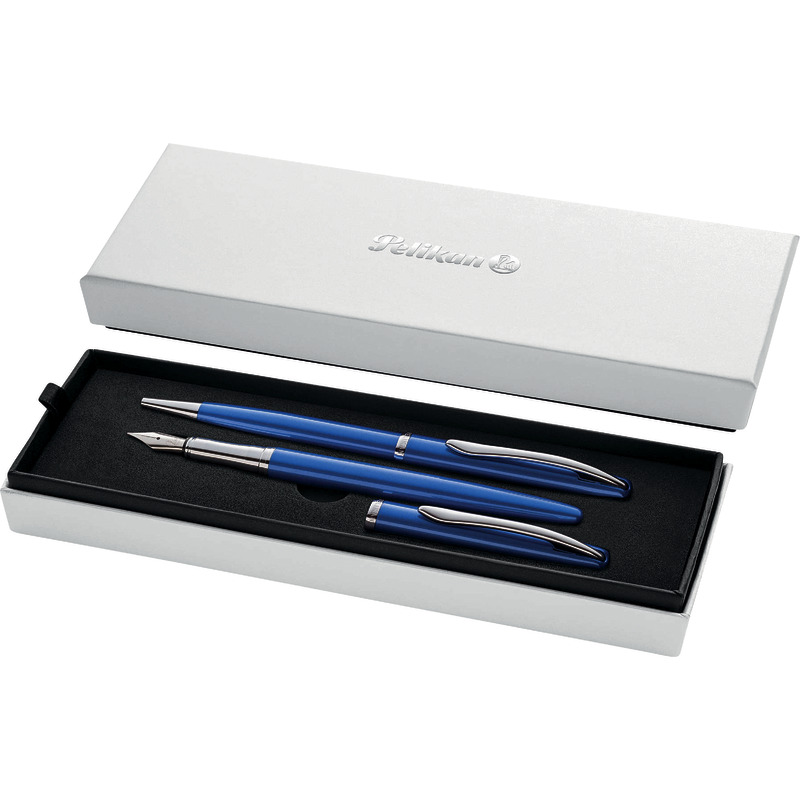 Pelikan Füller und Kugelschreiber Set Jazz® Noble Elegance - saphirblau