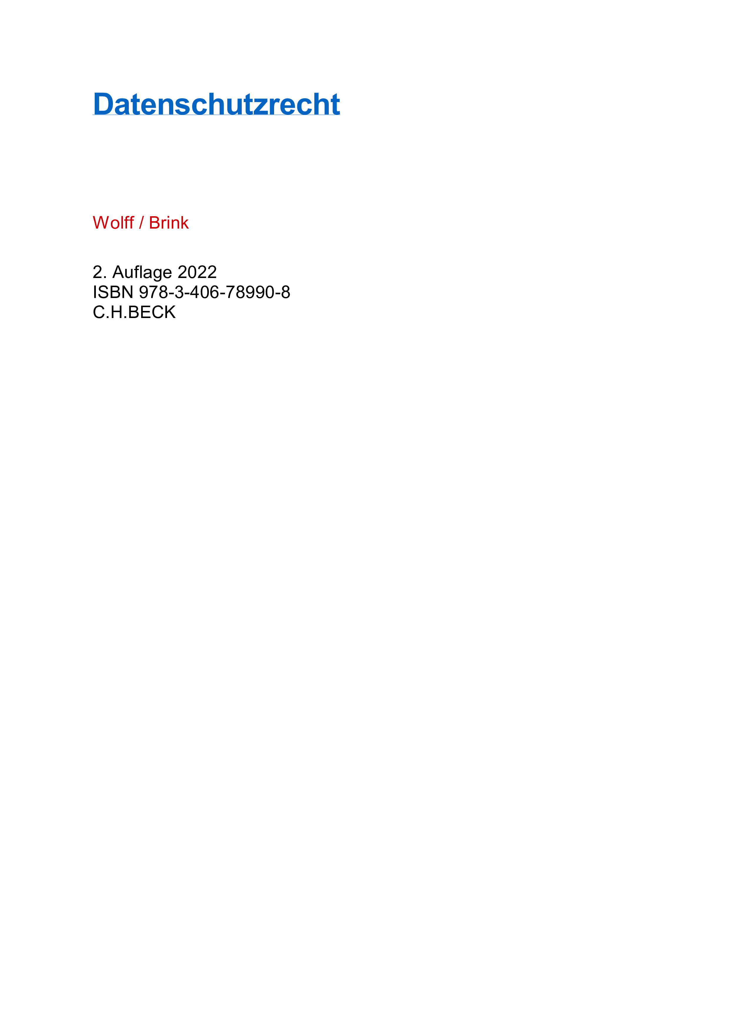 Datenschutzrecht