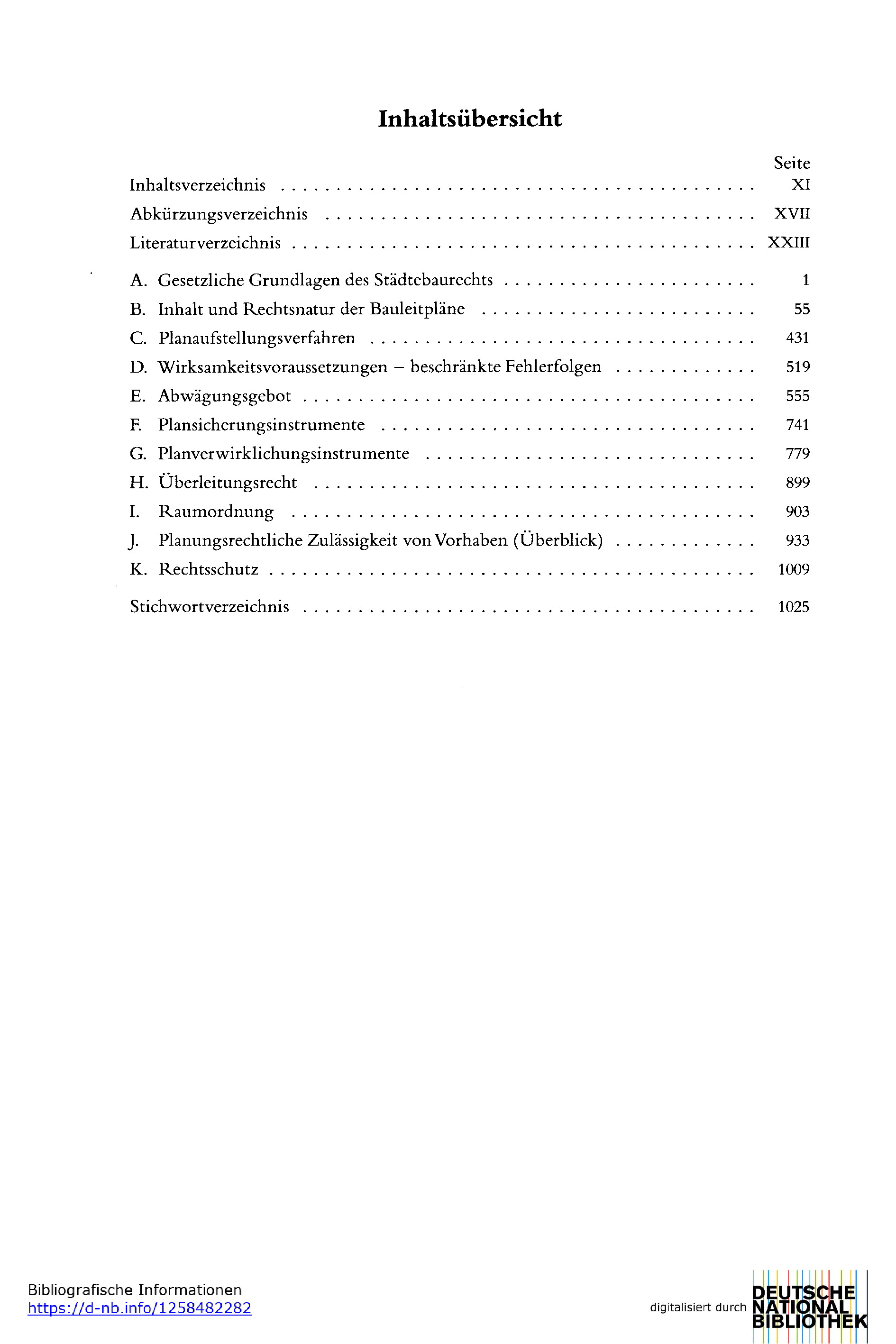 Der Bebauungsplan