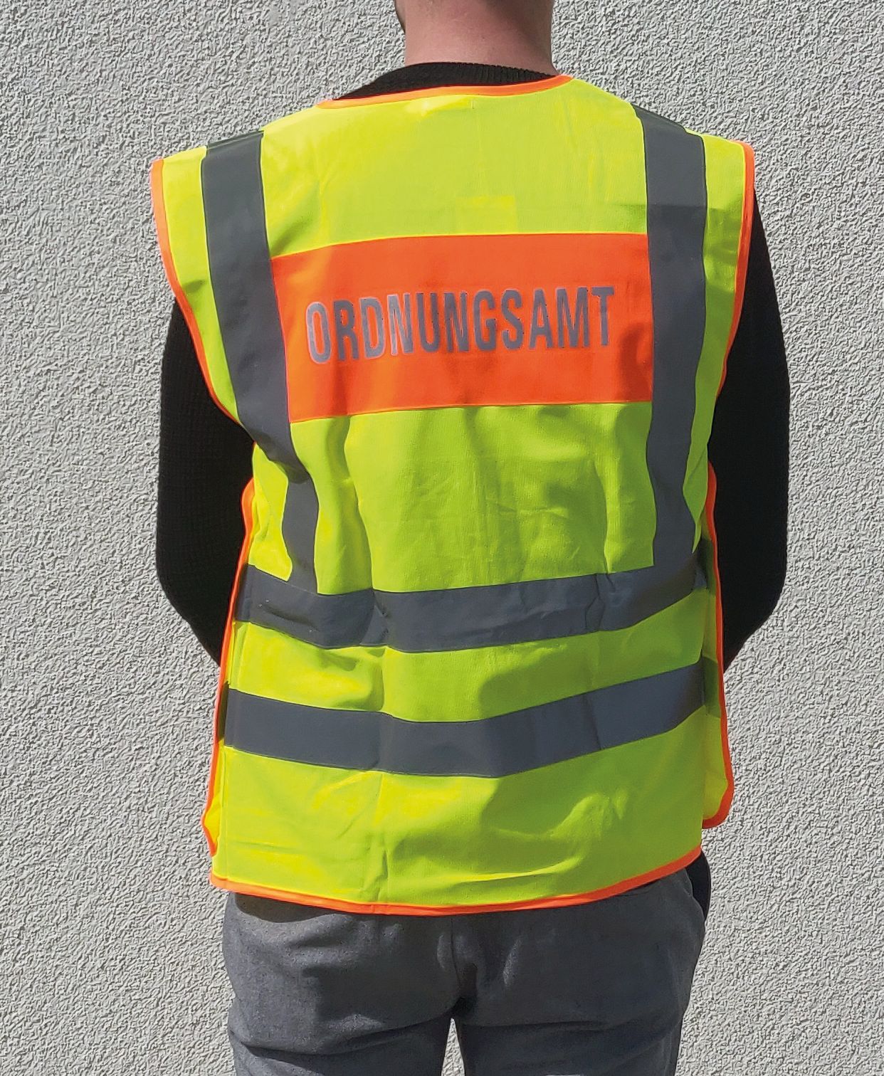 Warnweste - Gelb mit reflektierendem Aufdruck ORDNUNGSAMT