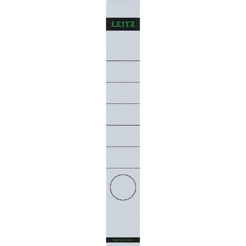 LEITZ Rückenschilder 1648, selbstklebend,  für Rückenbreite 52 mm, lang - weiß
