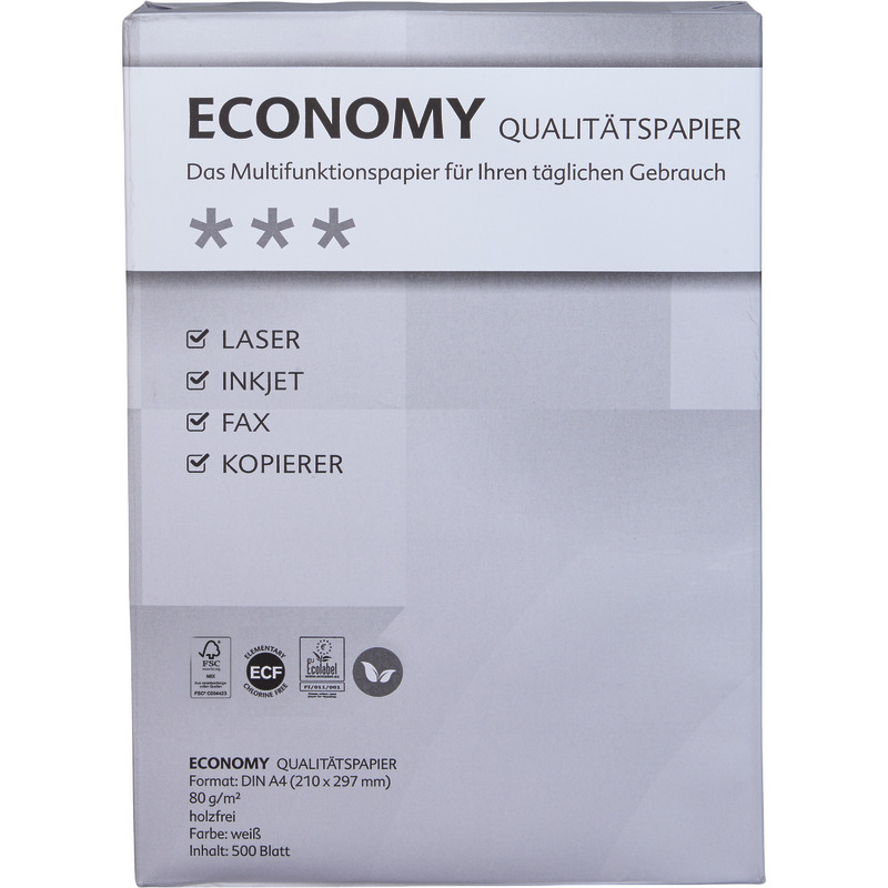 SoldanPlus Kopierpapier ECONOMY, DIN A4, 80 g/m², Pack: 500 Blatt