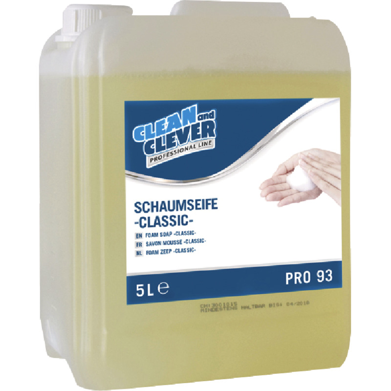 CLEAN and CLEVER Flüssig-Schaumseife classic, Kanister: 5 Liter