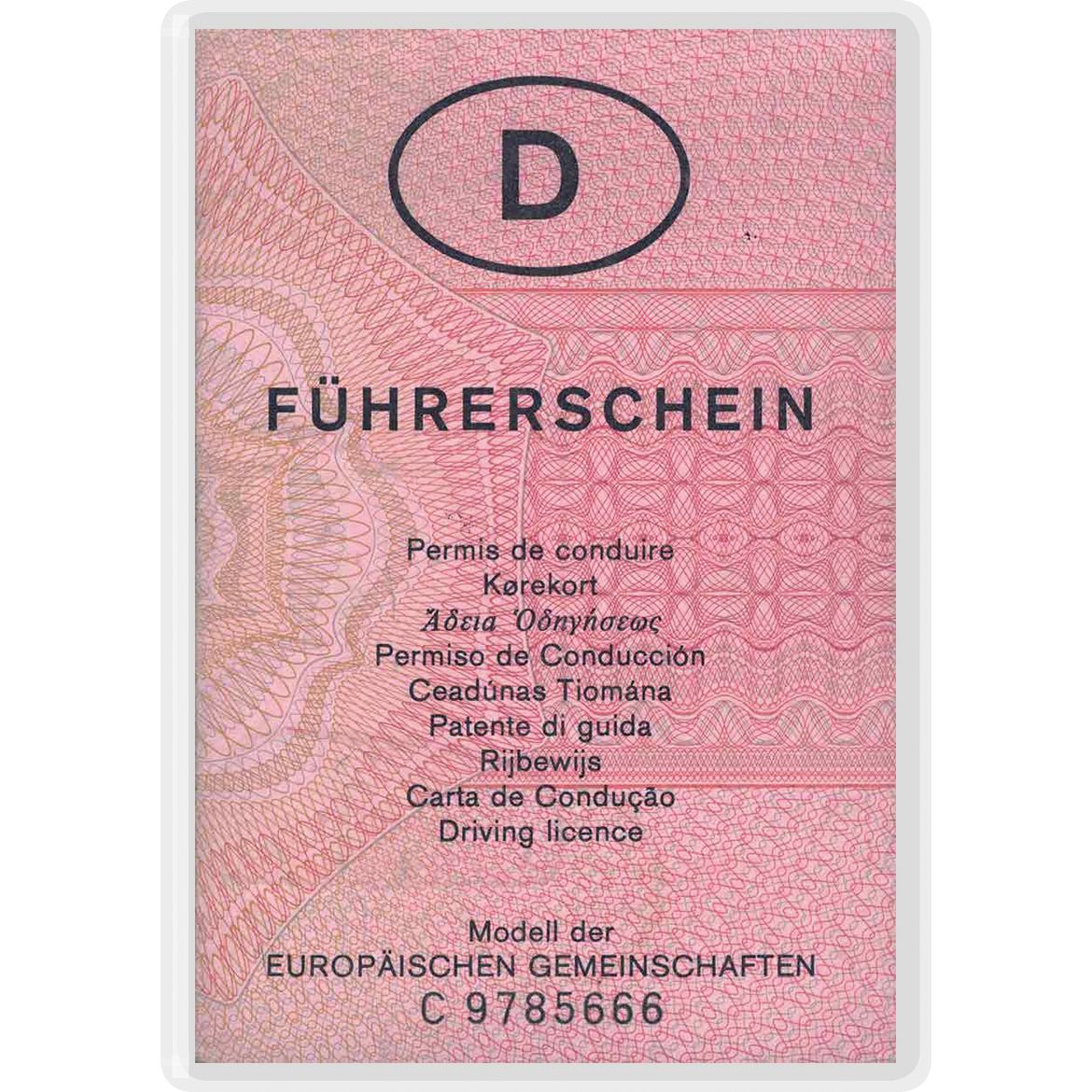 Transparente Ausweishülle für DIN A7