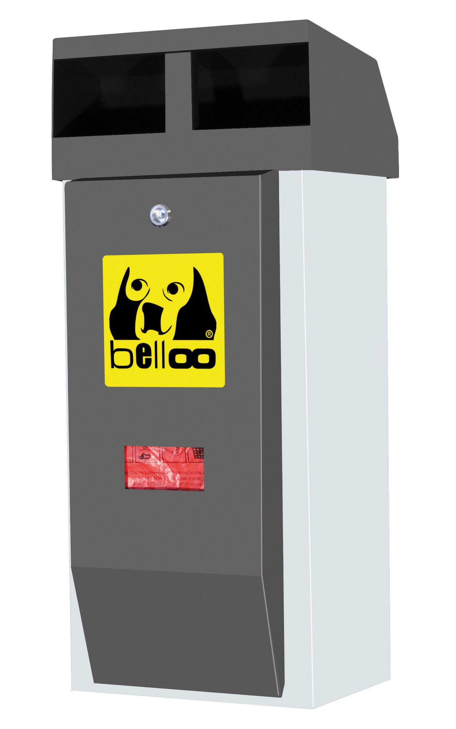 Hundetoilette (A228.09) belloo-combi-luca 60, anthrazit, 60 l, 400 Beutel, 800x395x330