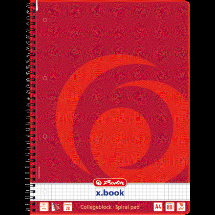 herlitz Collegeblock x.book, DIN A4, kariert