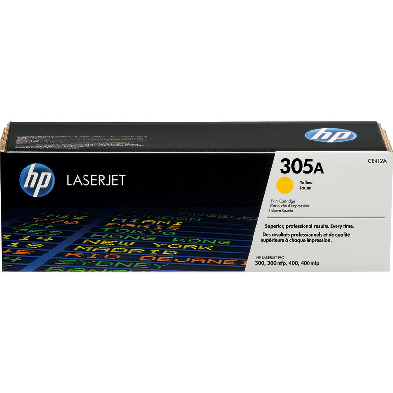 hp ColorSphere Toner CE412A, gelb