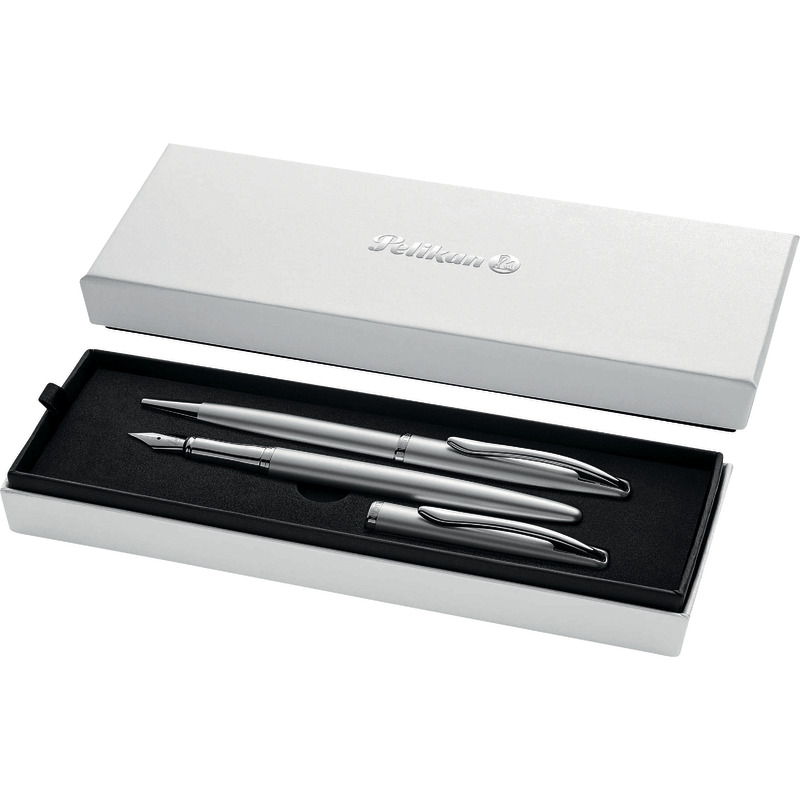 Pelikan Füller und Kugelschreiber Set Jazz® Noble Elegance - silber
