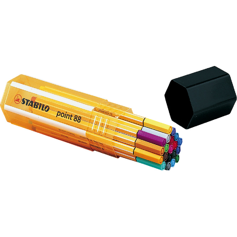 STABILO Fineliner point 88, Box mit 20 farbsortierten Stiften STABILO Fineliner point 88, Box mit 20 farbsortierten Stiften