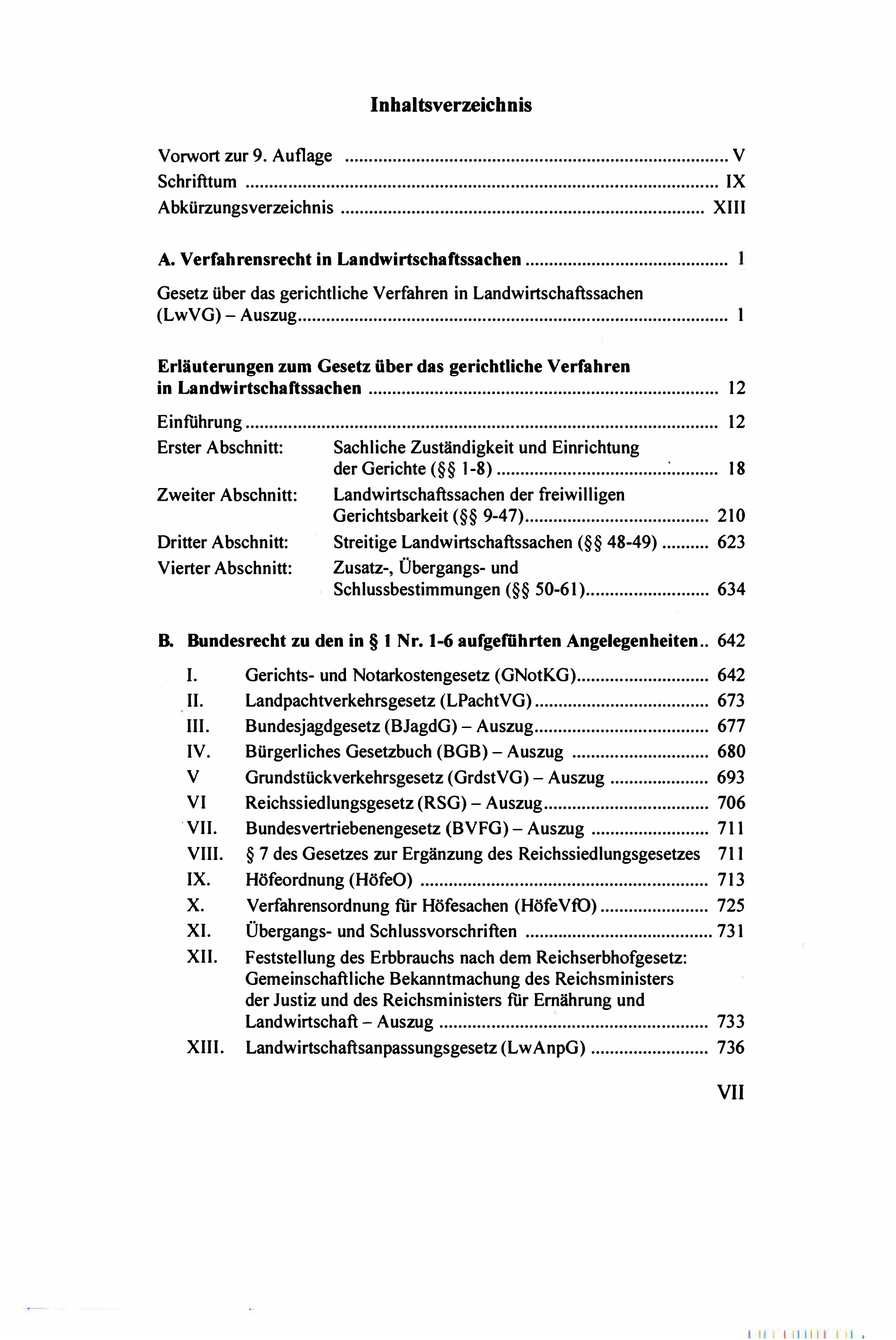 Gesetz über das gerichtliche Verfahren in Landwirtschaftssachen (LwVG)